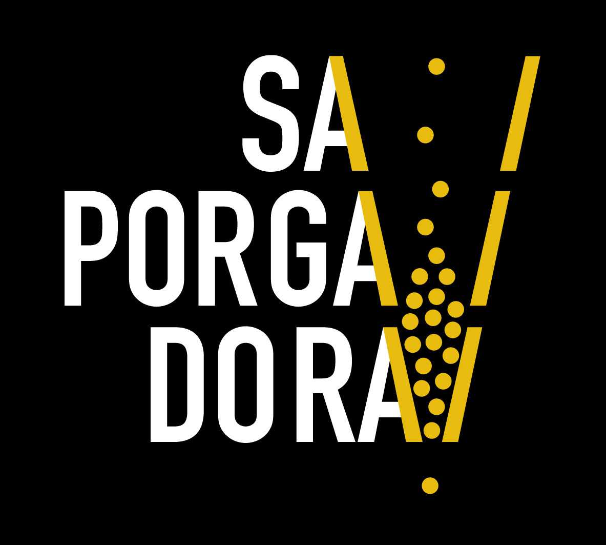 black background spargadora logo